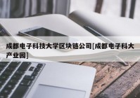 成都电子科技大学区块链公司[成都电子科大产业园]