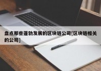 盘点那些蓬勃发展的区块链公司[区块链相关的公司]